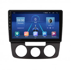 Штатная магнитола Lesko для Volkswagen Golf V Manual AC 2003-2008 экран 10" 6/128Gb 4G Wi-Fi GPS Top