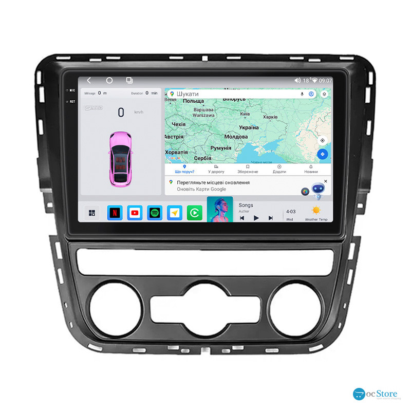 Штатная магнитола Lesko для Volkswagen Passat I / NMS Auto AC 2011-2015 экран 9" 4/64 QLED CarPlay 4G Wi-Fi GPS 360 Prime