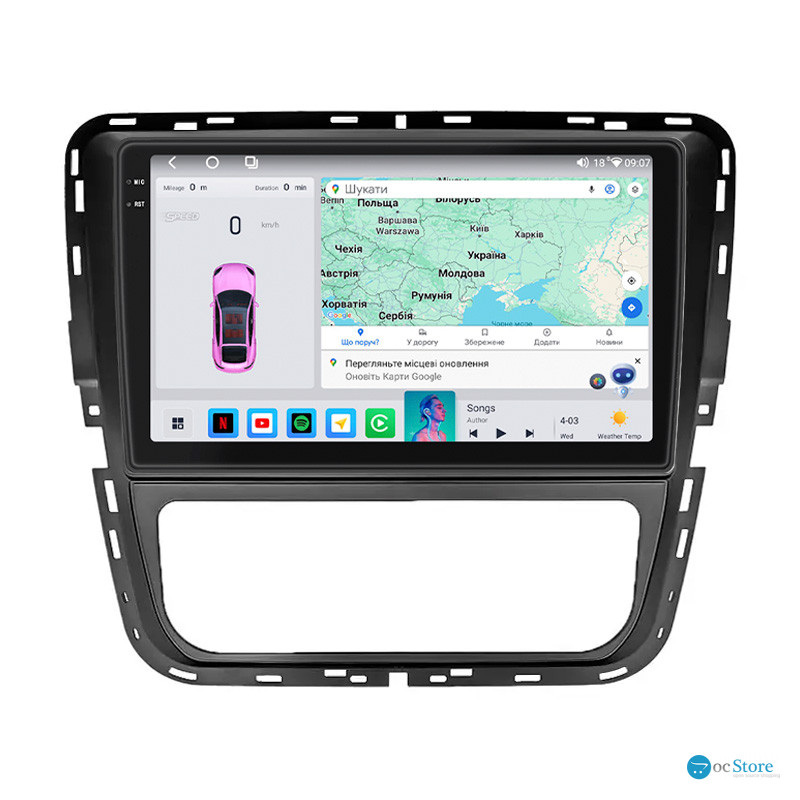 Штатная магнитола Lesko для Volkswagen Passat I / NMS Manual AC 2011-2015 экран 9" 4/64 QLED CarPlay 4G Wi-Fi GPS 360 Prime