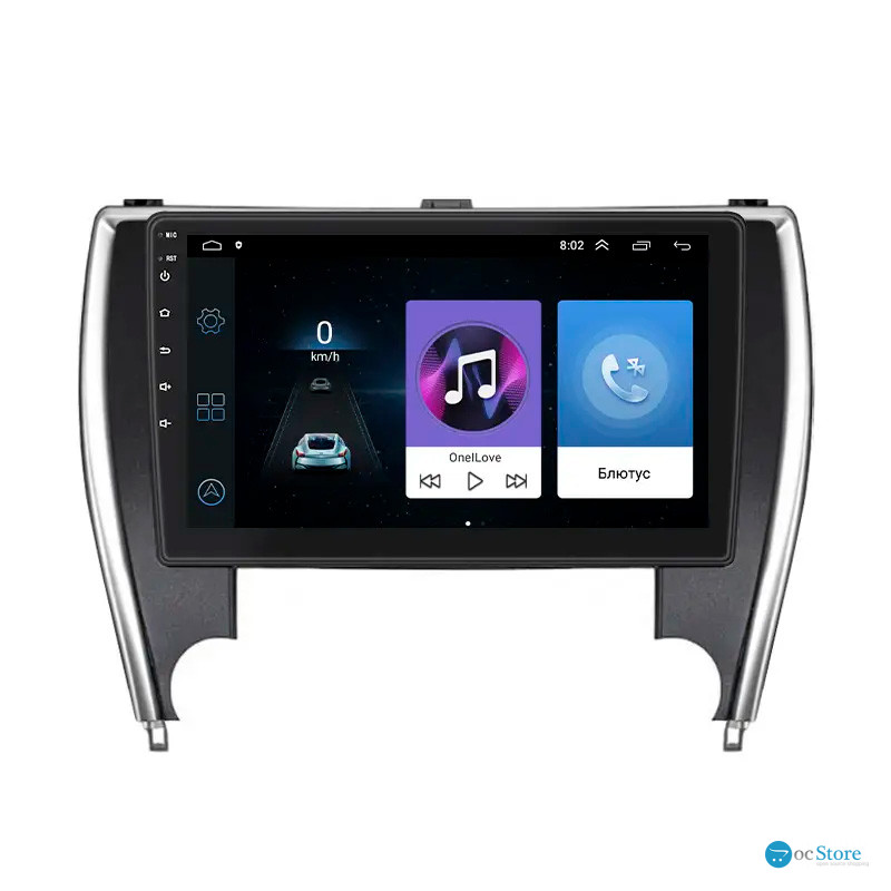 Штатная магнитола Lesko для Toyota Camry (USA) VII (XV50) Рестайлинг 2015-2017 экран 10" 1/16Gb Wi-Fi GPS Base