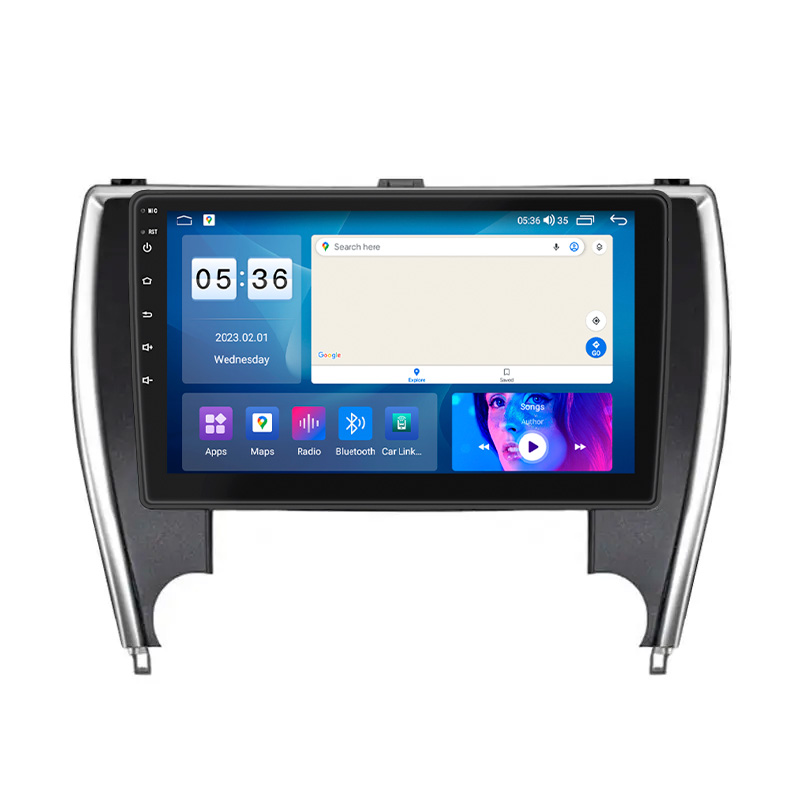 Штатная магнитола Lesko для Toyota Camry (USA) VII (XV50) Рестайлинг 2015-2017 экран 10" 4/64Gb CarPlay 4G Wi-Fi GPS Prime