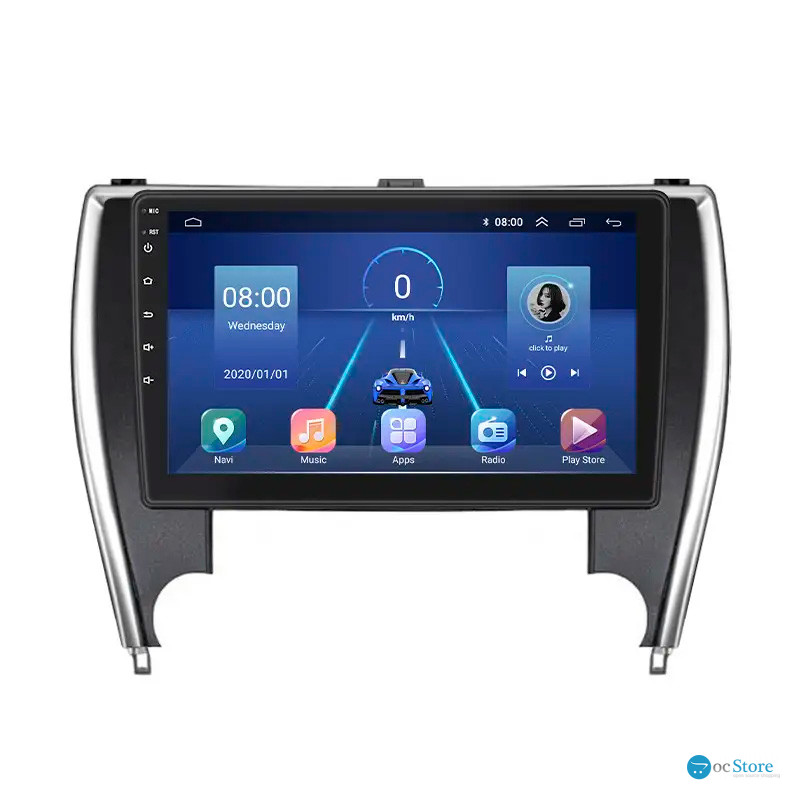 Штатная магнитола Lesko для Toyota Camry (USA) VII (XV50) Рестайлинг 2015-2017 экран 10" 4/32Gb 4G Wi-Fi GPS Top