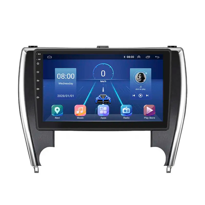 Штатная магнитола Lesko для Toyota Camry (USA) VII (XV50) Рестайлинг 2015-2017 экран 10" 4/64Gb 4G Wi-Fi GPS Top