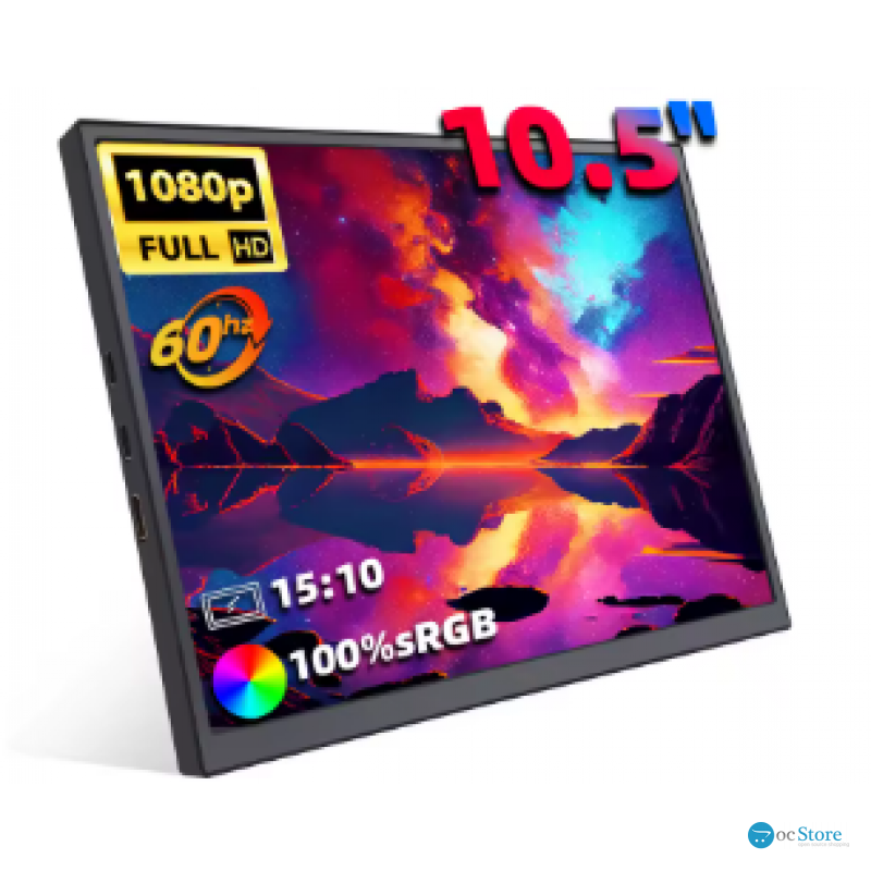 Портативний монітор ZSUS PM10A black 10.5" 1920x1280 60 Гц