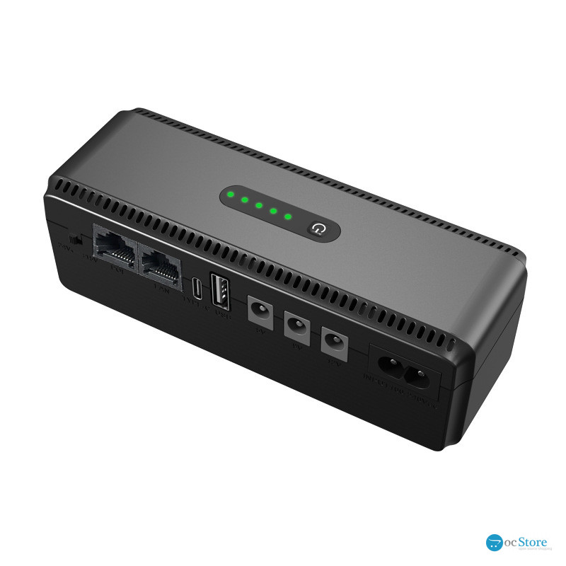 ИБП Andes Mini UPS для WI-Fi роутера 5V 9V 12V 10400 mAh с защитой от короткого замыкания