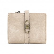Женский кошелек Prettyzys PT23-2087 клатч с пряжкой повседневный складной  Beige