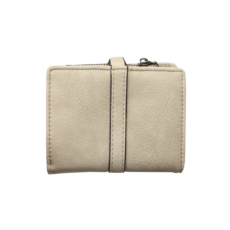 Женский кошелек Prettyzys PT23-2087 клатч с пряжкой повседневный складной  Beige
