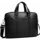 Шкіряна чоловіча сумка для документів та ноутбука 40x30x8, портфель для офіса SL-21511, чорний