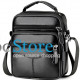 Чоловіча сумка барсетка 17x21x9, шкіряна сумочка планшет Tiding Bag 75003 чорна