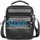 Чоловіча сумка барсетка 17x21x9, шкіряна сумочка планшет Tiding Bag 75003 чорна
