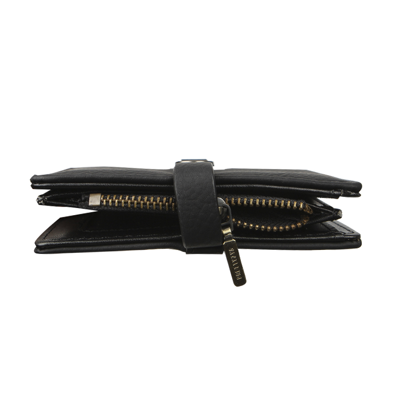 Женский кошелек Prettyzys PT23-2087 клатч с пряжкой повседневный складной  Black