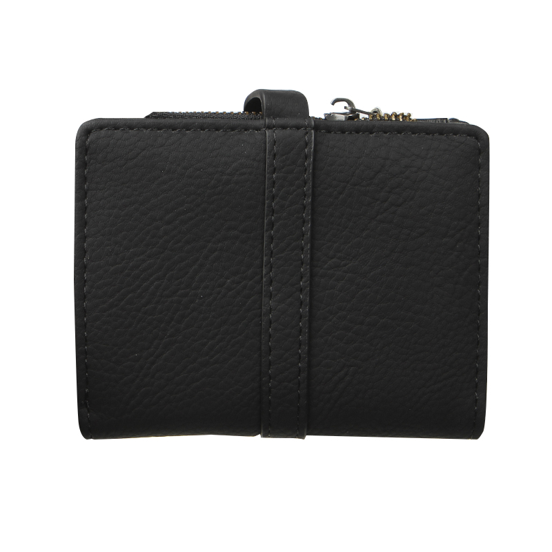 Женский кошелек Prettyzys PT23-2087 клатч с пряжкой повседневный складной  Black