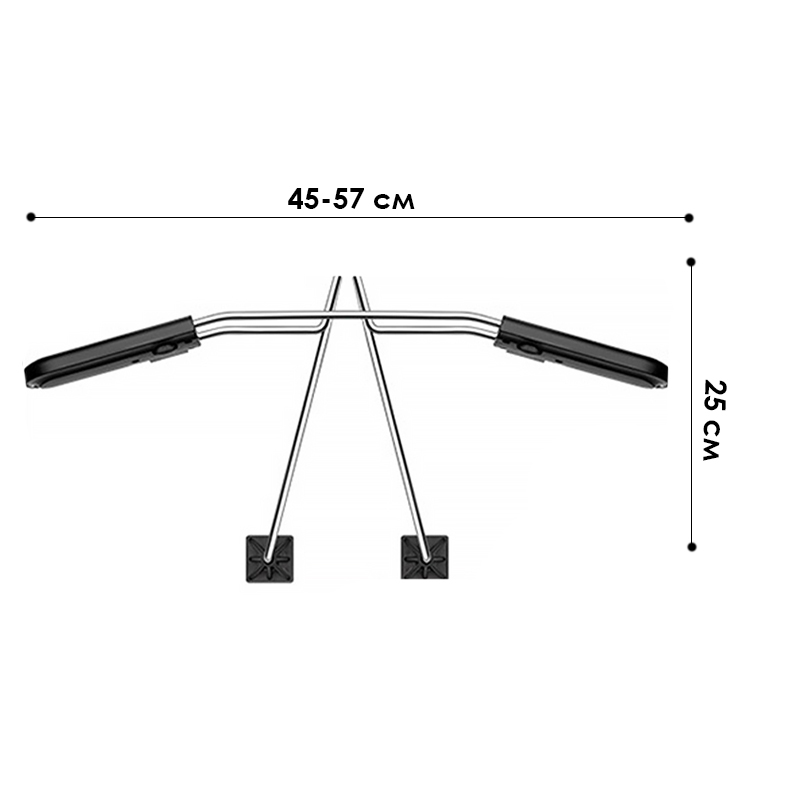Автомобильная вешалка 11568 (11569) для верхней одежды на подголовник плечики Black