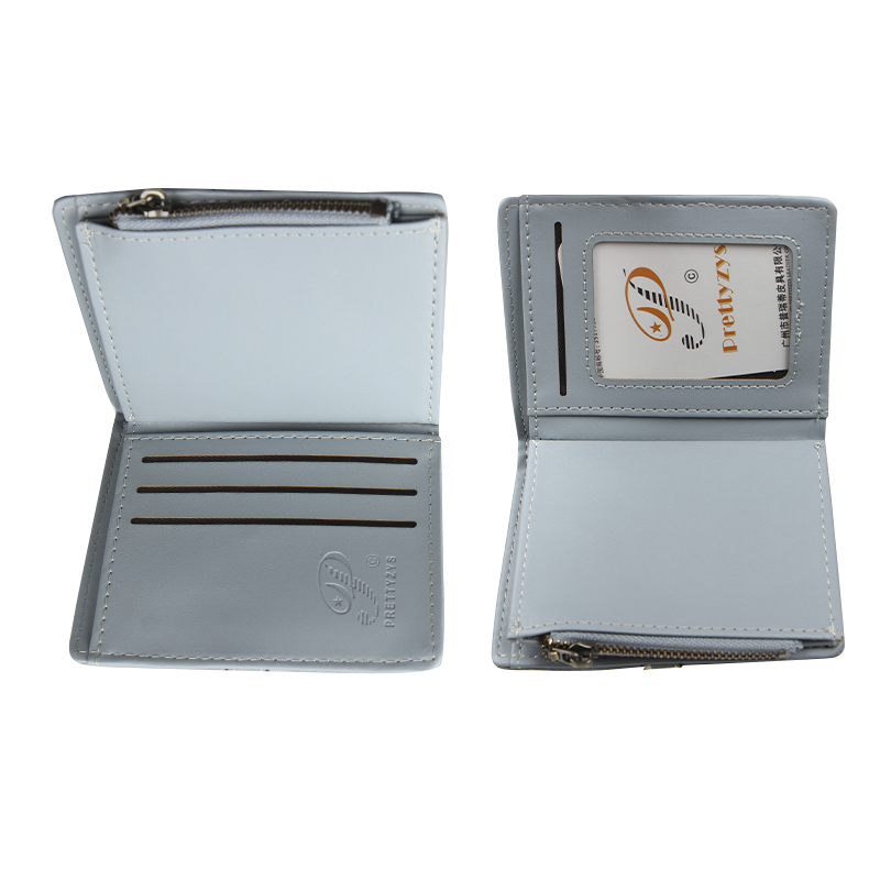 Женский кошелек Prettyzys PT23-2087 клатч с пряжкой повседневный складной  Blue