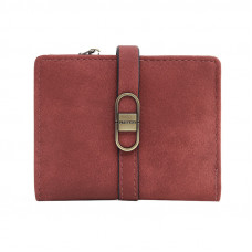 Женский кошелек Prettyzys PT23-2087 клатч с пряжкой повседневный складной  Burgundy