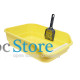 Туалет для кошек с лопаткой Taotaopets 222223 Yellow
