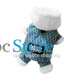 Комбинезон с капюшоном для собак Moo 2410SXMJ0172 тедди с петлей для поводка Blue S