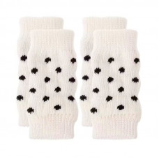 Наколенники для собак 2305CGSL1479 вязаные носки Горох Белые L