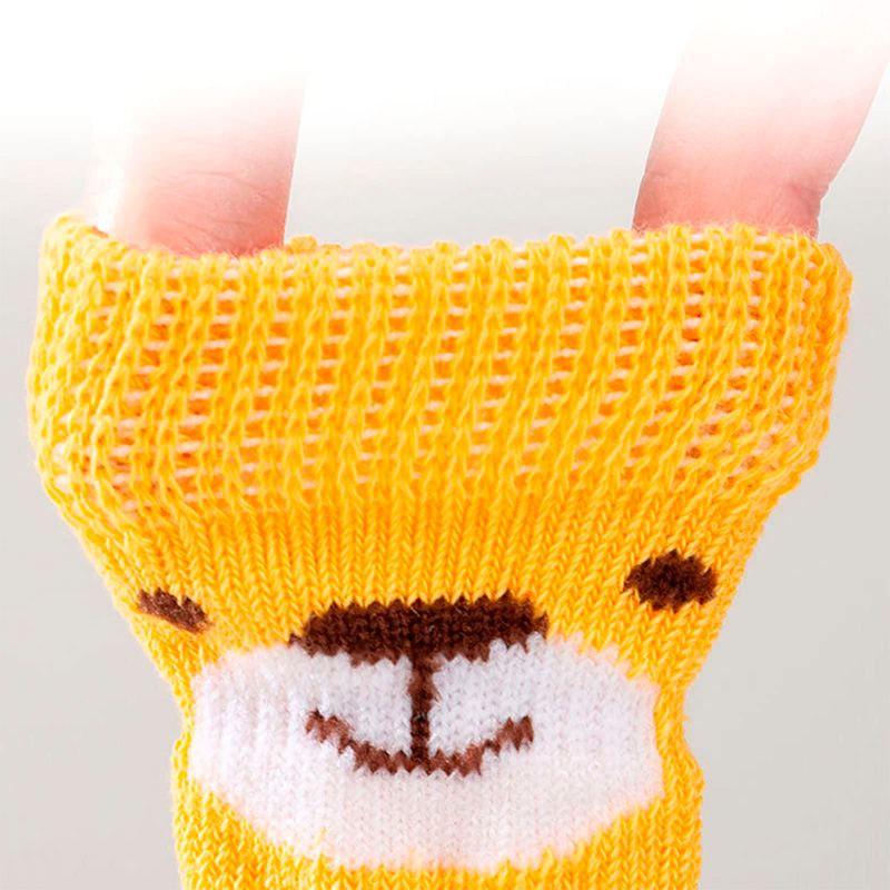 Наколенники для собак 2305CGSL1479 вязаные носки Медведь Желтый L