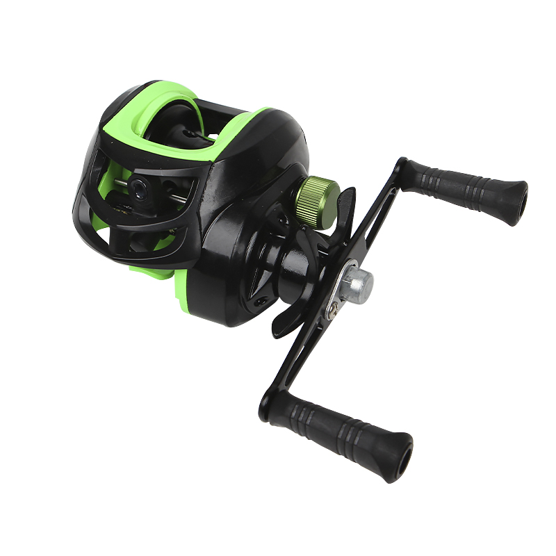 Катушка мультипликаторная Yumoshi AK 201 Black-Green Left