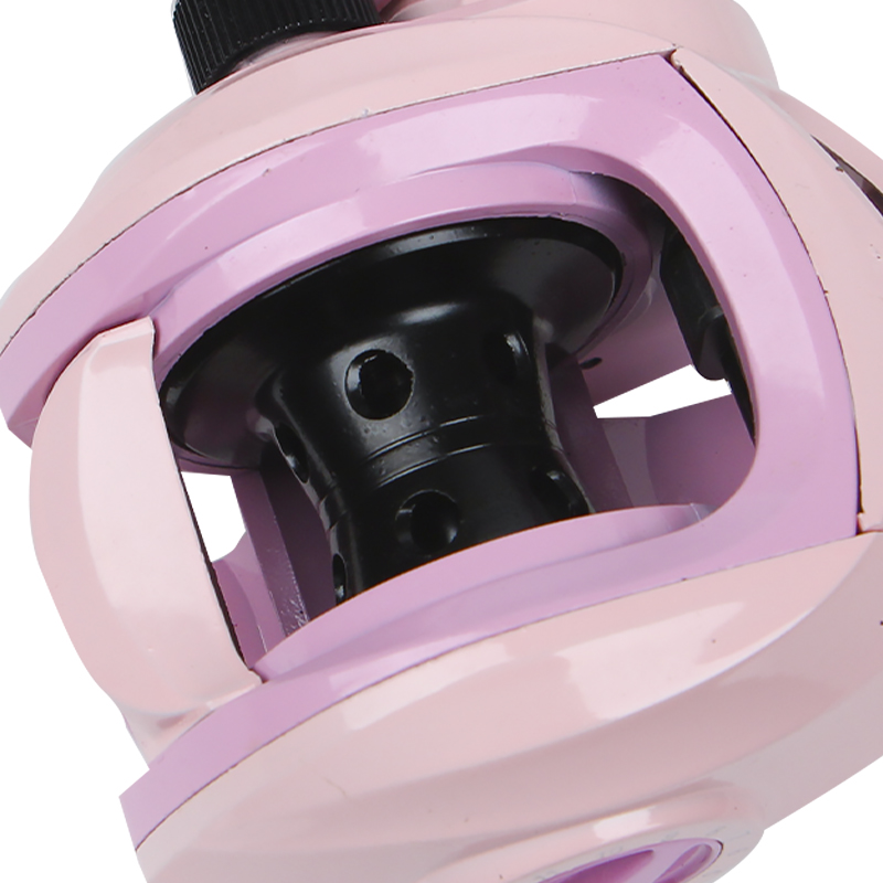 Катушка мультипликаторная Yumoshi AK 201 Black-Pink Left