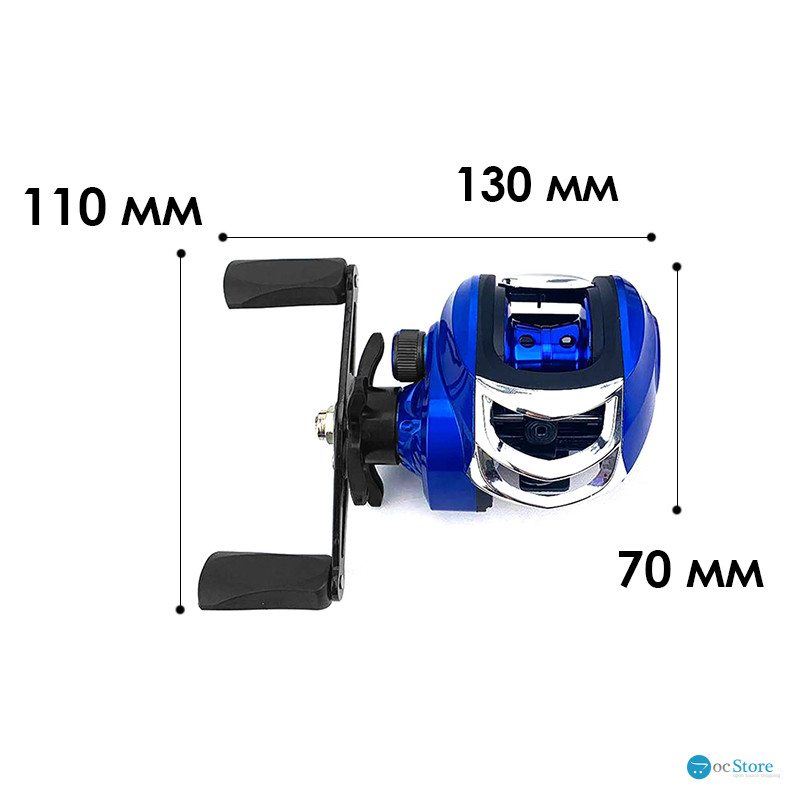 Катушка мультипликаторная Yumoshi AM 200 Blue-Black Right