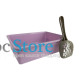 Туалет для кошек с лопаткой Taotaopets 263303-2 кошачий лоток Purple