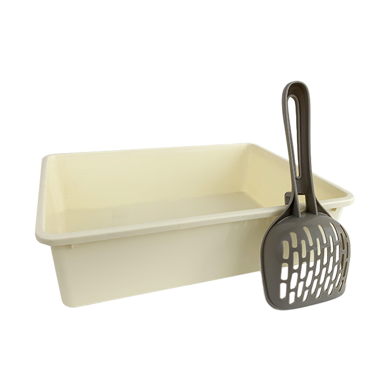 Туалет для кошек с лопаткой Taotaopets 263303-2 кошачий лоток Yellow