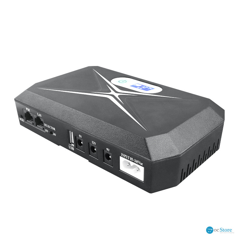 ИБП Andes 18DCP	UPS для WI-Fi роутера 5V 9V 12V 10400 mAh с защитой от короткого замыкания