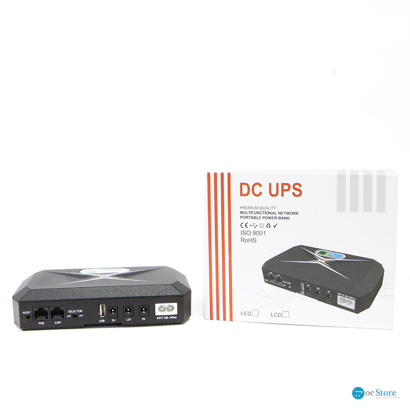 ИБП Andes 18DCP	UPS для WI-Fi роутера 5V 9V 12V 10400 mAh с защитой от короткого замыкания