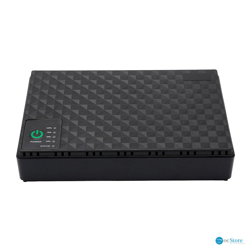 ИБП Andes DC10 для WI-Fi роутера 5V 9V 12V 10400mAh с защитой от короткого замыкания Black