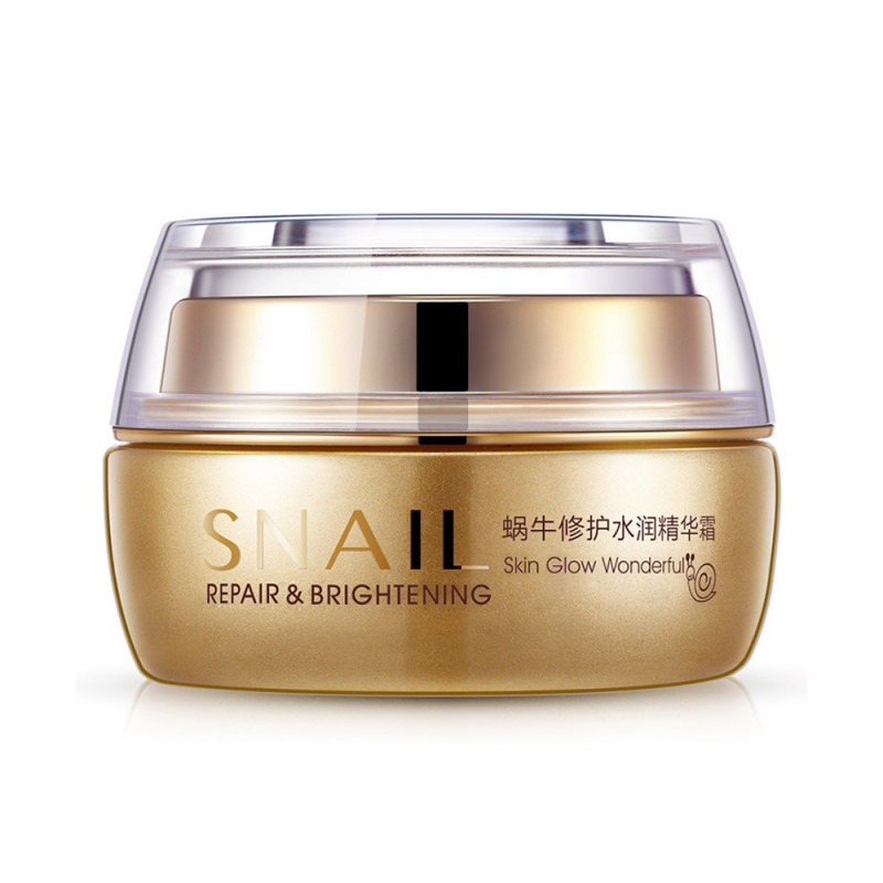 Крем для лица с муцином улитки BIOAQUA Snail Repair&Brithening 50 г.