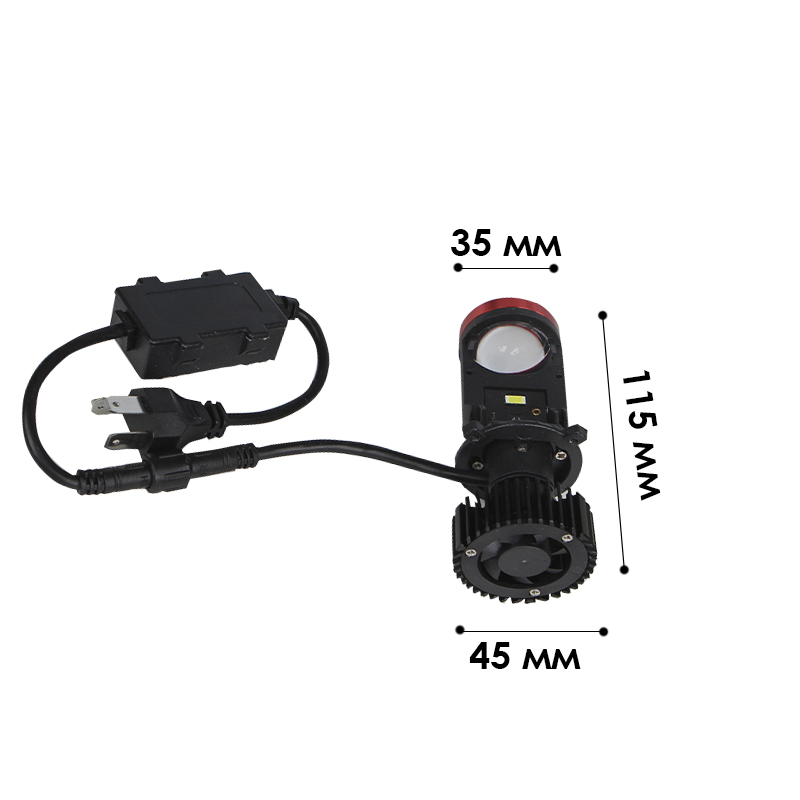 Автомобильная светодиодная лампа дальнего и ближнего света DXZ A-Y7-H4 90 W