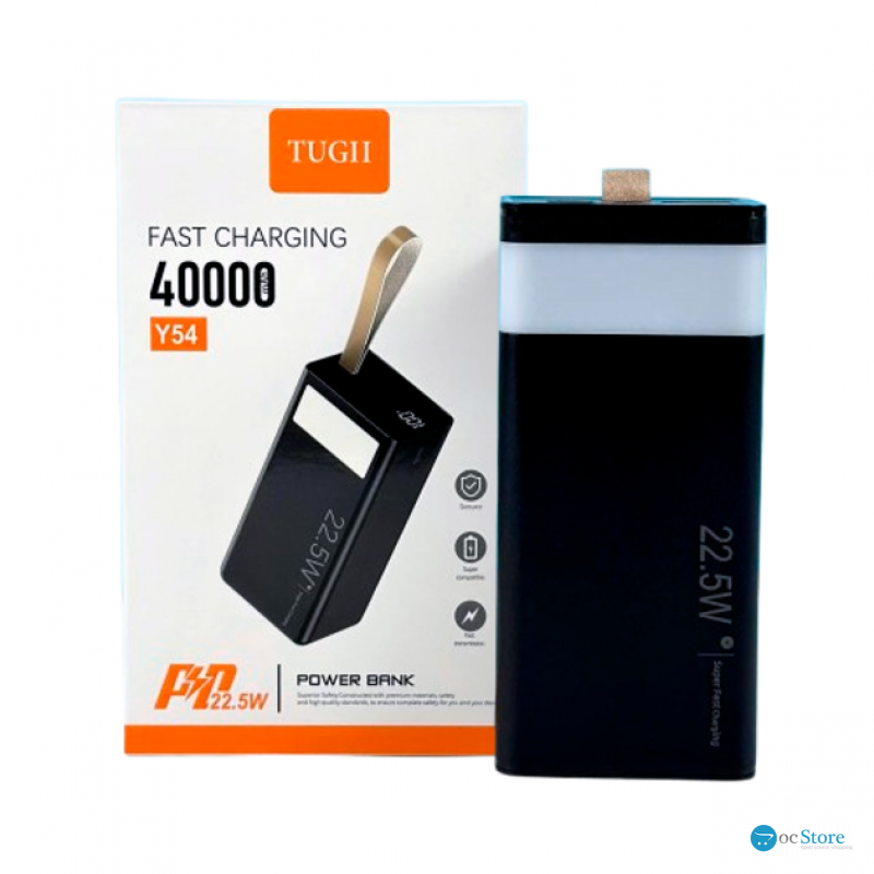 Банк заряду WUW TUGII Y54 40000мАг PD 22.5W black