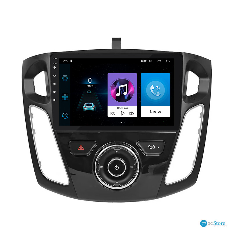 Штатная магнитола Lesko для Ford Focus III 2011-2015 экран 9" 1/16Gb Wi-Fi GPS Base