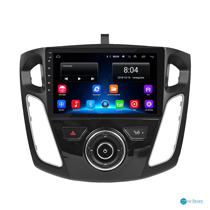 Штатная магнитола Lesko для Ford Focus III 2011-2015 экран 9" 2/32Gb Wi-Fi GPS Base