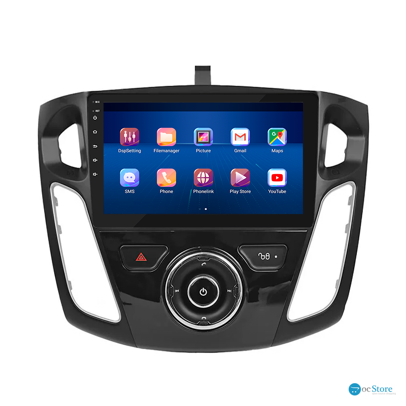 Штатная магнитола Lesko для Ford Focus III 2011-2015 экран 9" 6/128Gb 4G Wi-Fi GPS Top