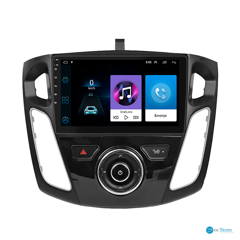 Штатная магнитола Lesko для Ford Focus III Рестайлинг 2014-2019 экран 9" 1/16Gb Wi-Fi GPS Base