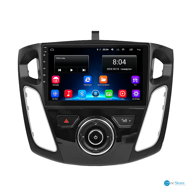 Штатная магнитола Lesko для Ford Focus III Рестайлинг 2014-2019 экран 9" 2/32Gb Wi-Fi GPS Base