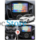 Штатная магнитола Lesko для Ford Focus III Рестайлинг 2014-2019 экран 9" 2/32Gb CarPlay 4G Wi-Fi GPS Prime