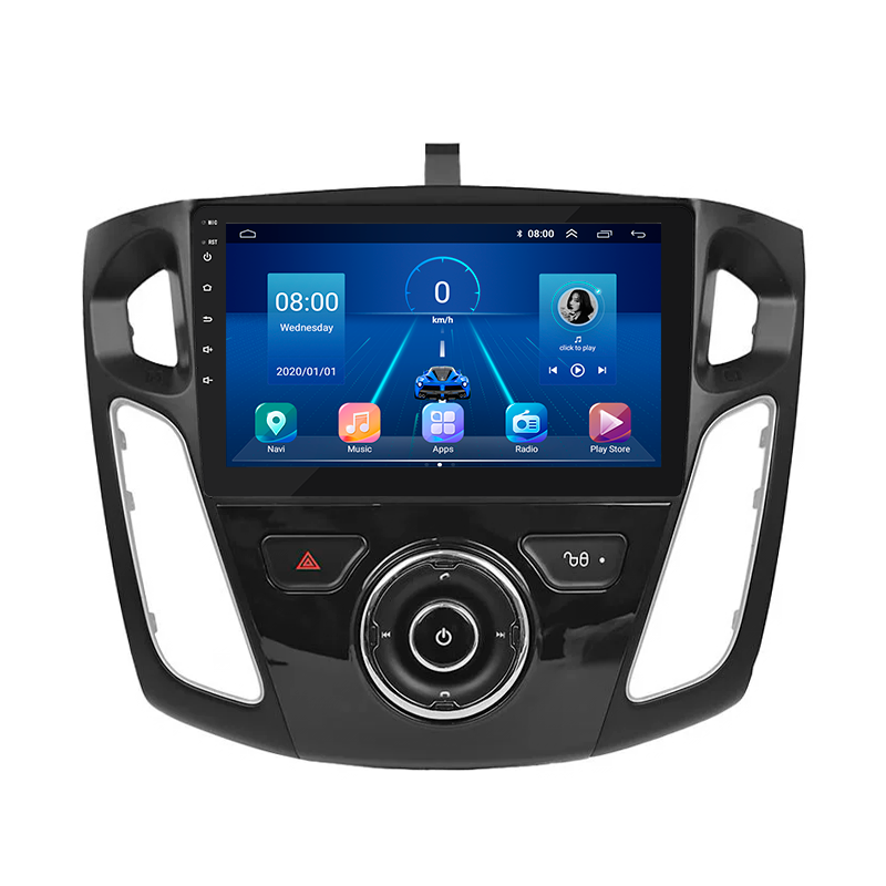 Штатная магнитола Lesko для Ford Focus III Рестайлинг 2014-2019 экран 9" 6/128Gb 4G Wi-Fi GPS Top