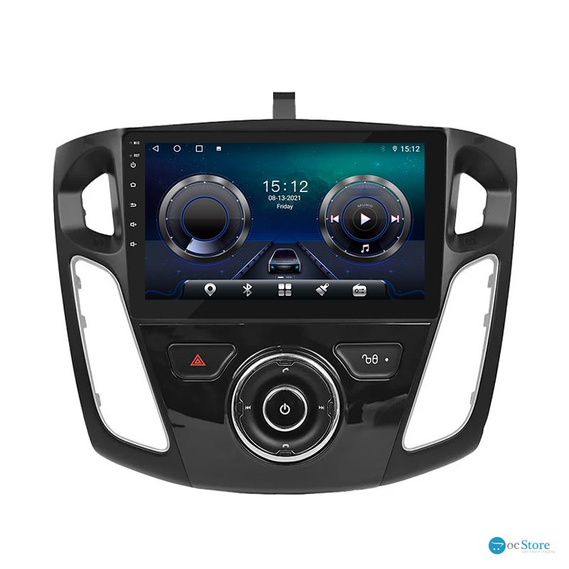 Штатная магнитола Lesko для Ford Focus III 2011-2015 экран 9" 4/32Gb 4G Wi-Fi GPS Top