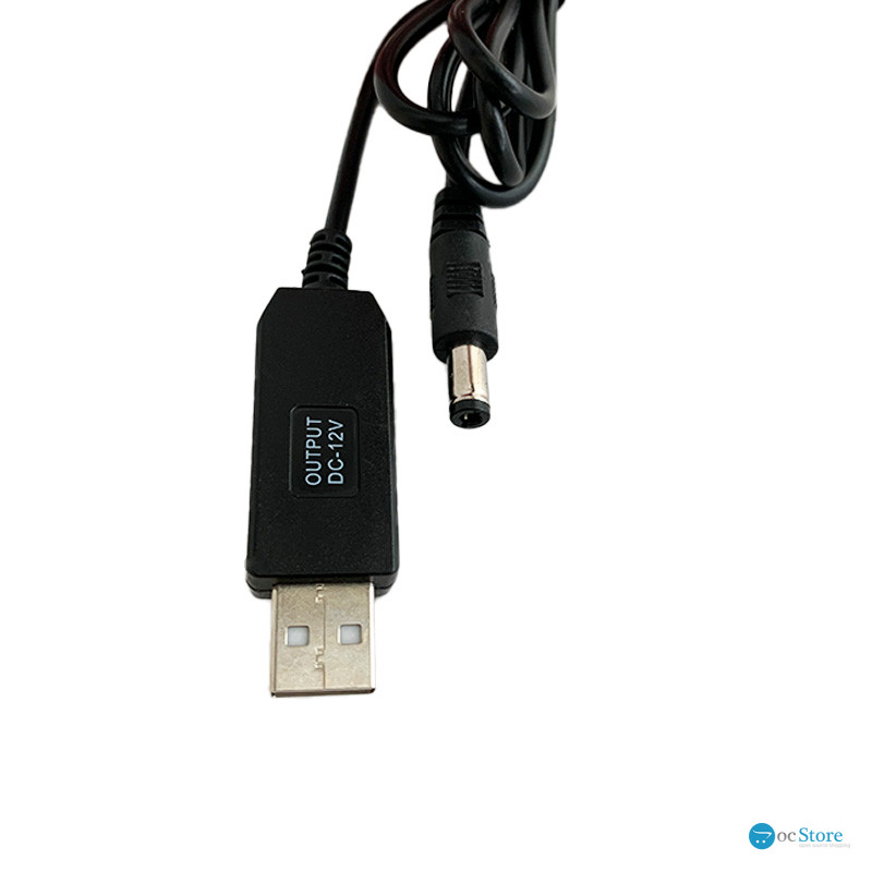 Кабель питания для роутера USB-DC 12V 5.5*2.1 мм от Power Banka Шнур для Wifi роутера USB кабель для роутера
