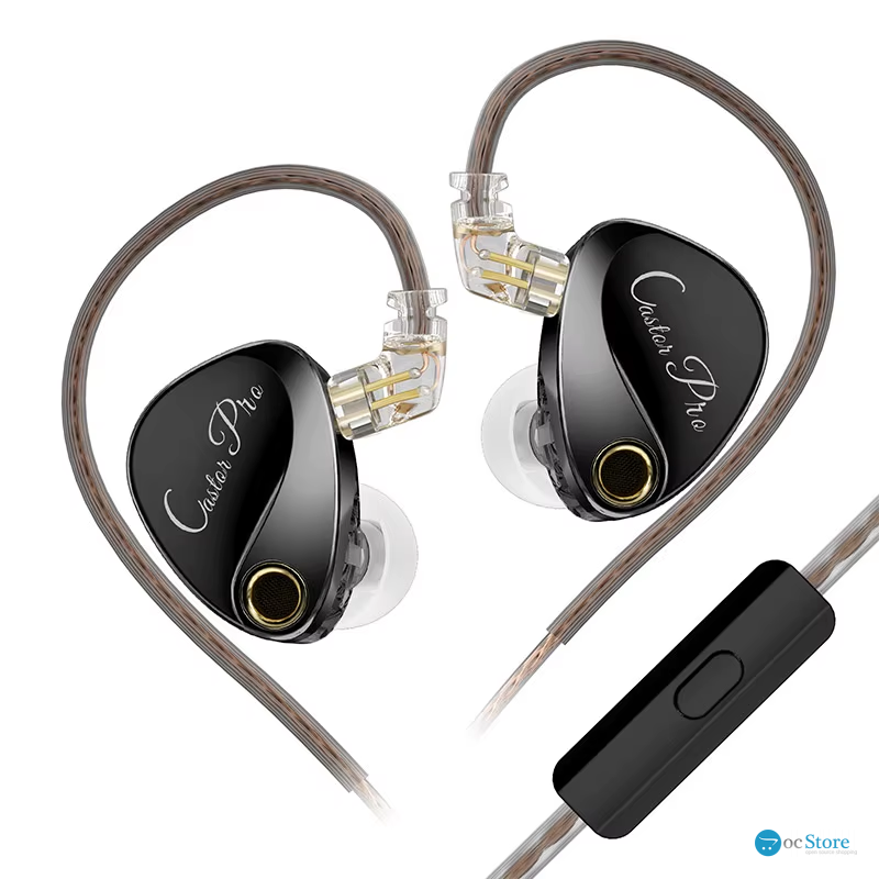 Навушники KZ Castor Pro Improved Bass з мікрофоном black