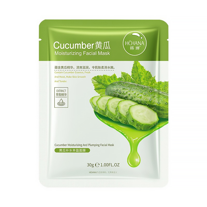 Маска для лица тканевая Hchana Moisturizing Facial Mask Cucumber