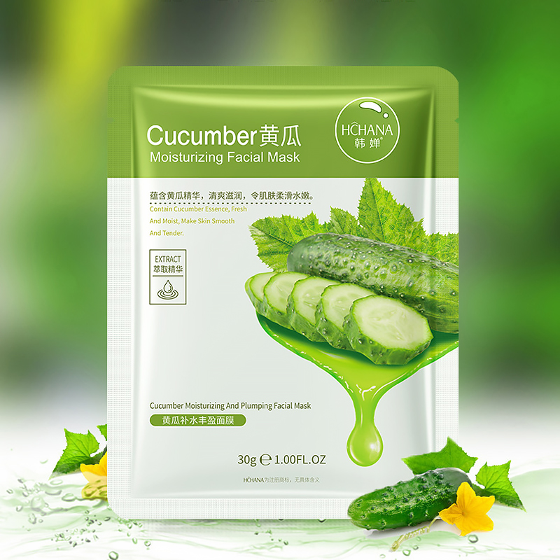 Маска для лица тканевая Hchana Moisturizing Facial Mask Cucumber