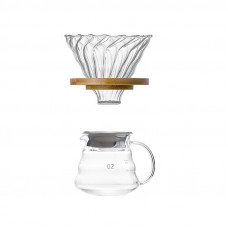 Набор для приготовления кофе Choxila 11737 пуровер сервер стеклянный 500 мл