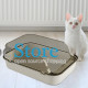 Туалет для кошек с лопаткой Taotaopets 221120 40*28*16 cm Beige