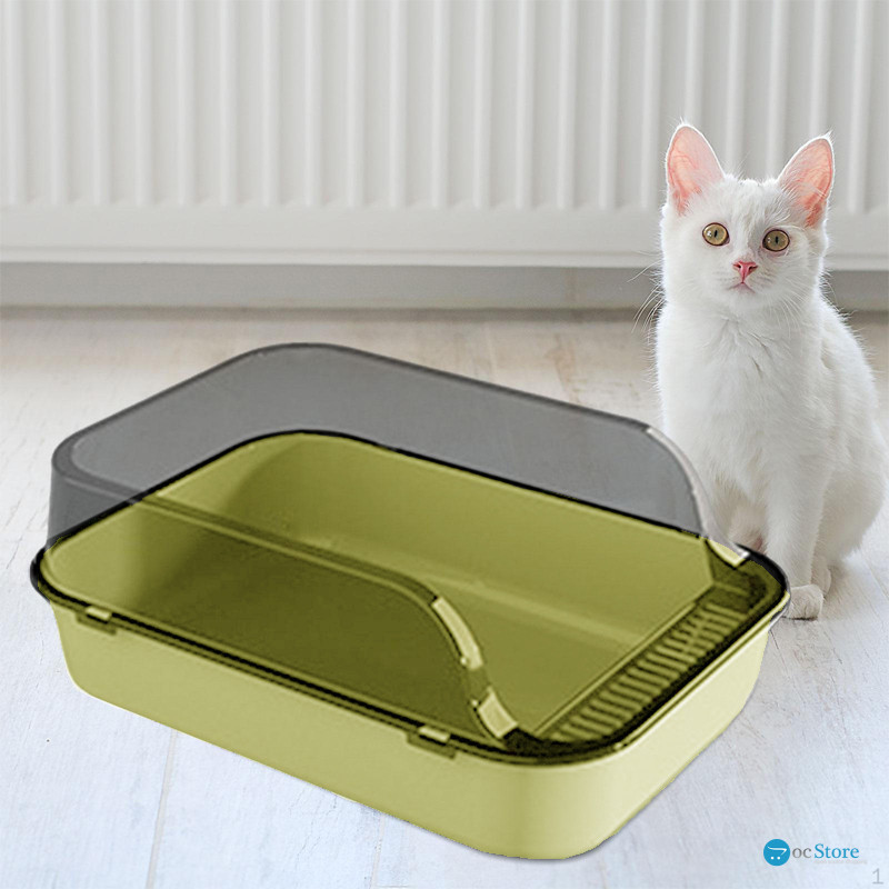 Туалет для кошек с лопаткой Taotaopets 221120 40*28*16 cm Yellow