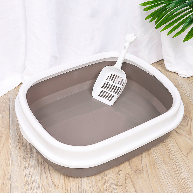 Туалет лоток для кошек с лопаткой Taotaopets 225501 46*38*13 см Coffee